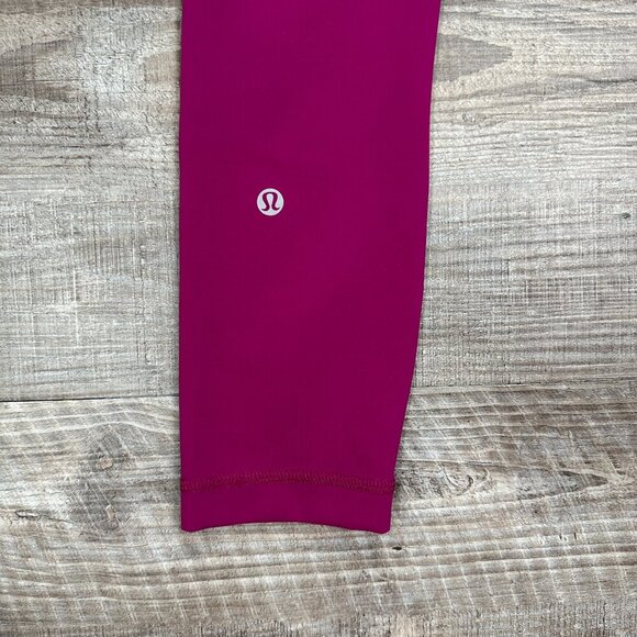Lululemon Wunder Under Train High-Rise Tight 23" Sz 2 Magenta Yoga Leggings - Picture 2 of 9